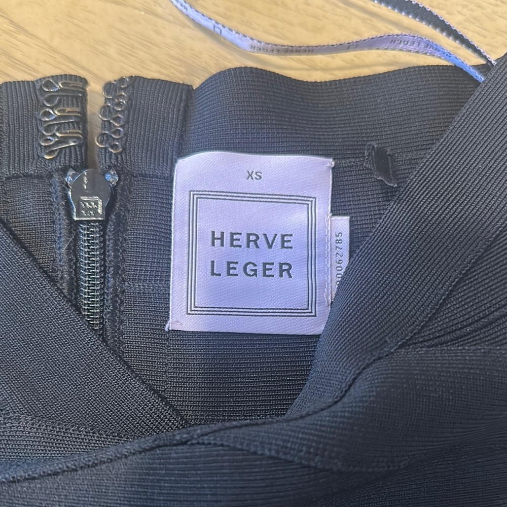 Herve Leger Black Skirt